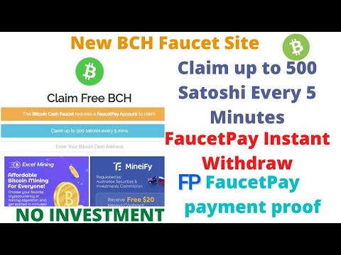 Free Bitcoin Cash (BCH) Faucet - Claim Free BCH | BitPaye