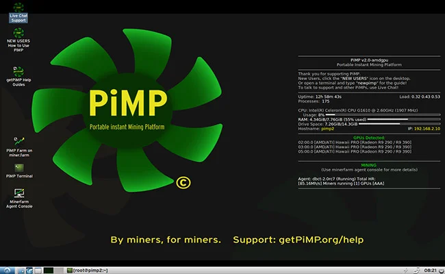 MinerOS - MinerOs - linux-based platform for mining