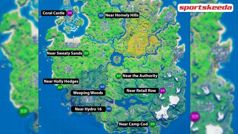 Where To Find All Fortnite Season 4 Week 2 XP Coins