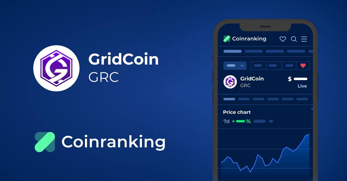 GridCoin (GRC) live coin price, charts, markets & liquidity