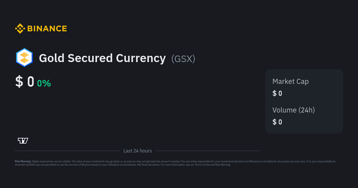 Gold Secured Currency Price Today - GSX to US dollar Live - Crypto | Coinranking