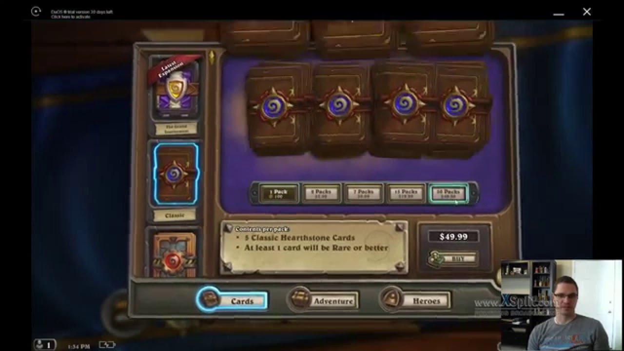 Solojogger: Hearthstone packs. Hoot with amazon coins.