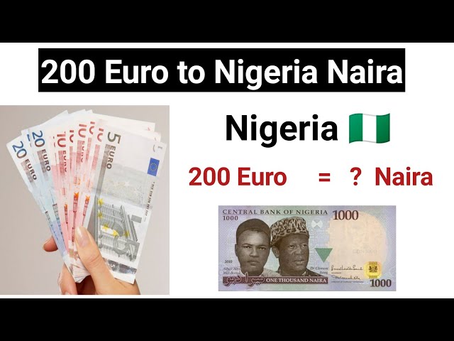 Euro to Naira Conversion | EUR to NGN Exchange Rate Calculator | Markets Insider