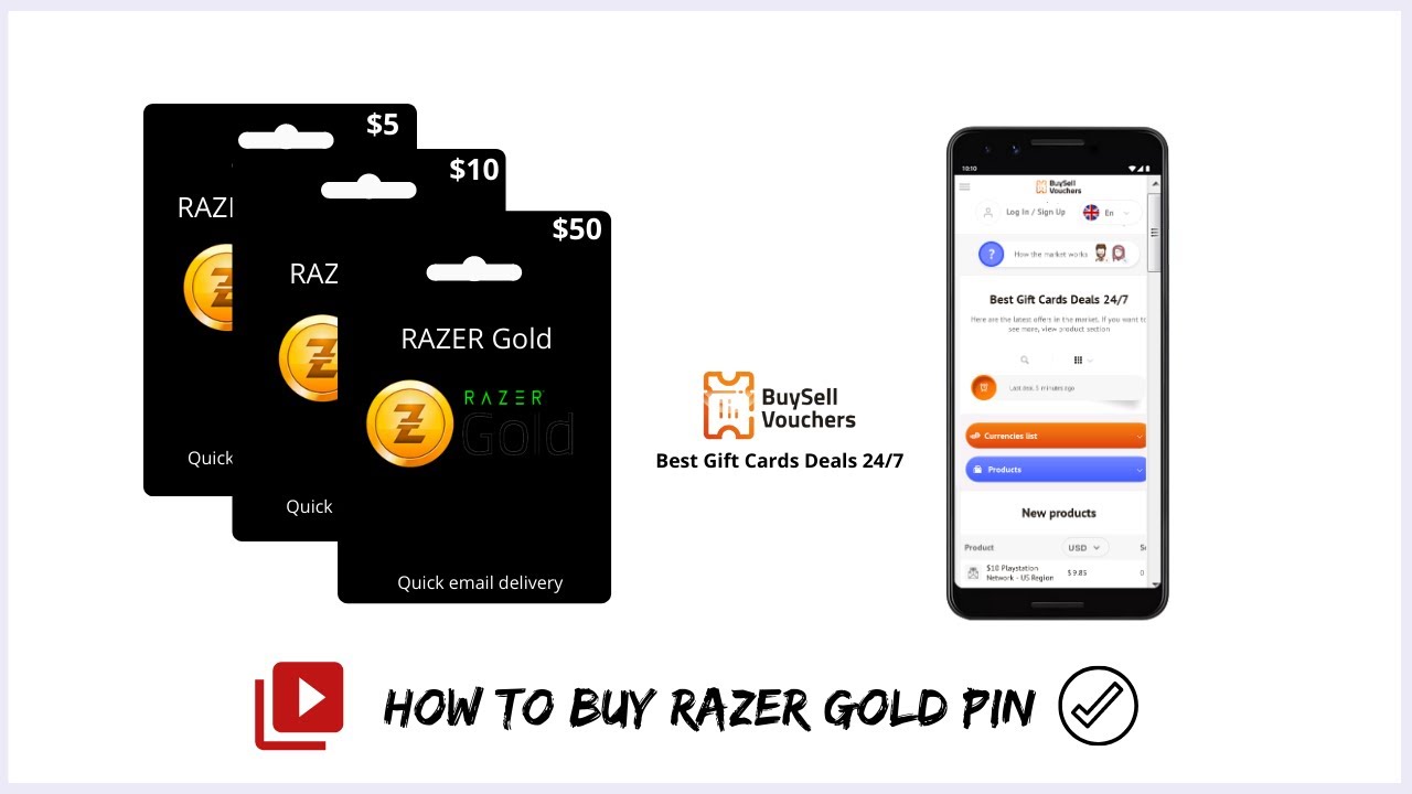 Buy Razer Gold Gift Card Online: Sell Cheap Global PIN Codes