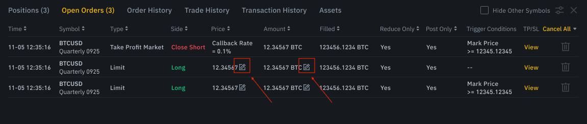 Binance types of orders