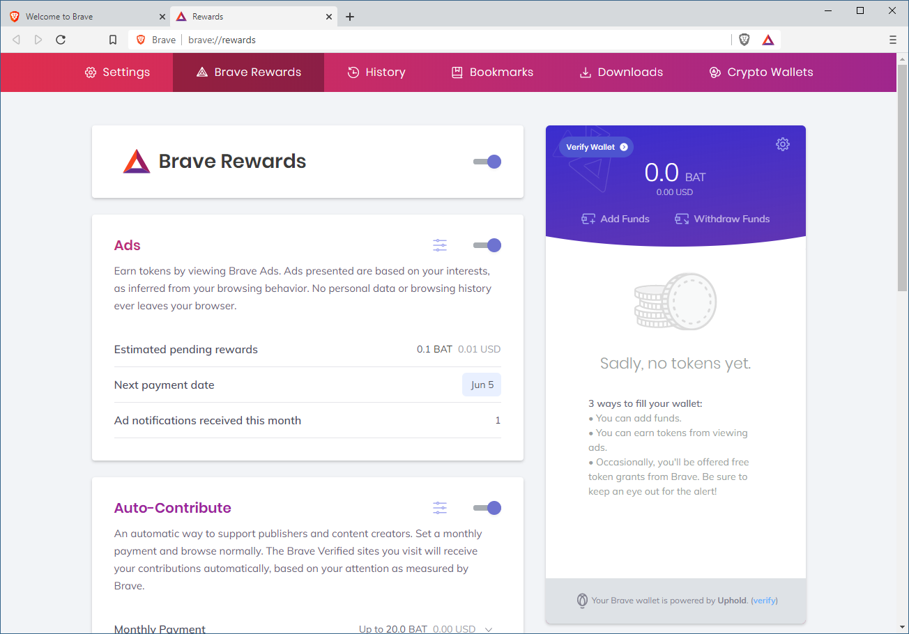 How to Start Earning Cryptocurrency With the Brave Browser