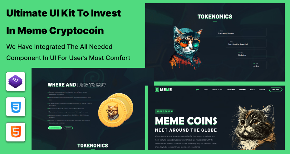 Cryptocurrency Landing Page Template