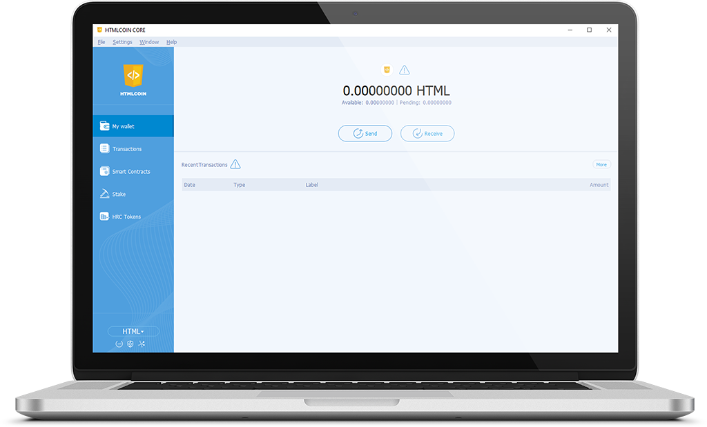 Htmlcoin Developer Portal - Updating Desktop Wallet