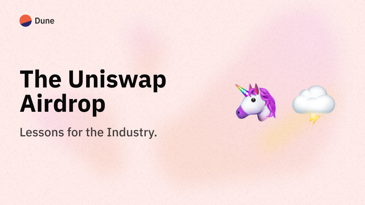 Airdrops: Billions of Dollars of 'Free Money' - Uniswap - Nagel + Associates Inc. Articles