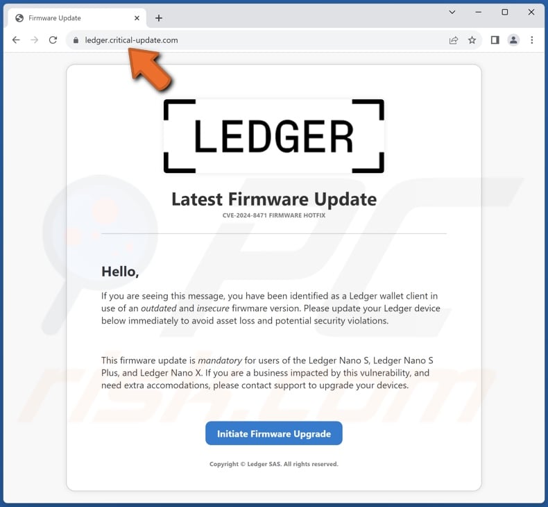 Assessment of the Latest Ledger Firmware Update