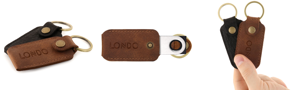 Leather Keychain Case for Ledger Nano X - Crypto Cold Storage Wallet – Caliber Leather Company