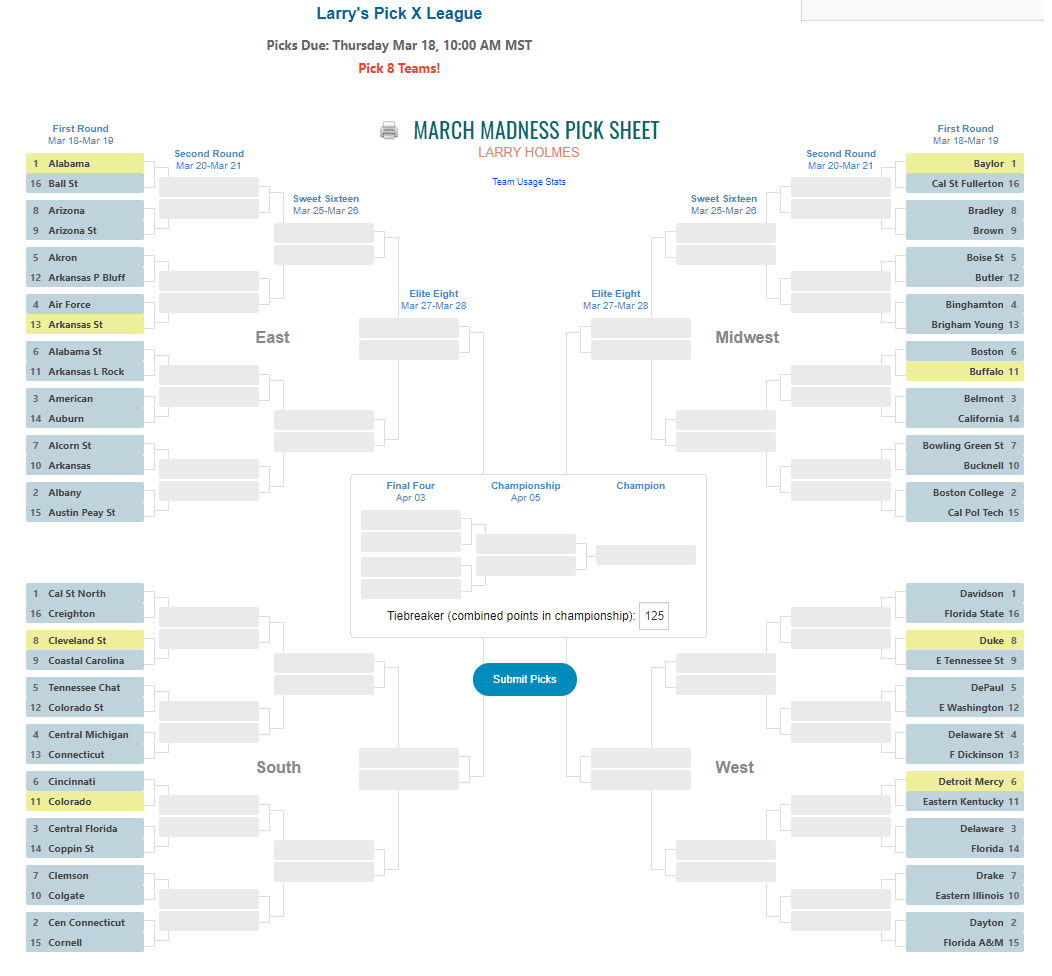 UMB NCAA Tournament Challenge - URecFit and Wellness