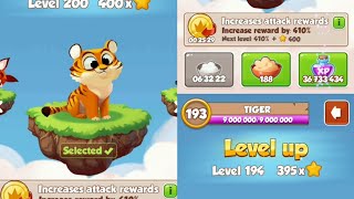 Pets in Coin Master - The Power of Max Level Foxy, Tiger, Rhino