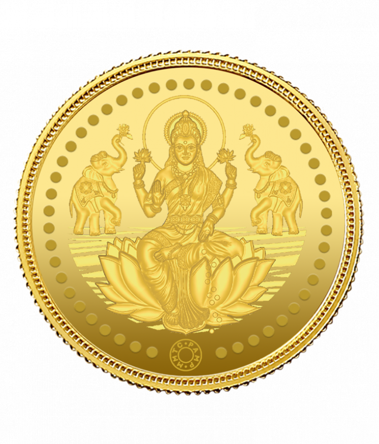 Buy Lakshmi 24k () 8 gm Gold Coin Online | MMTC-PAMP