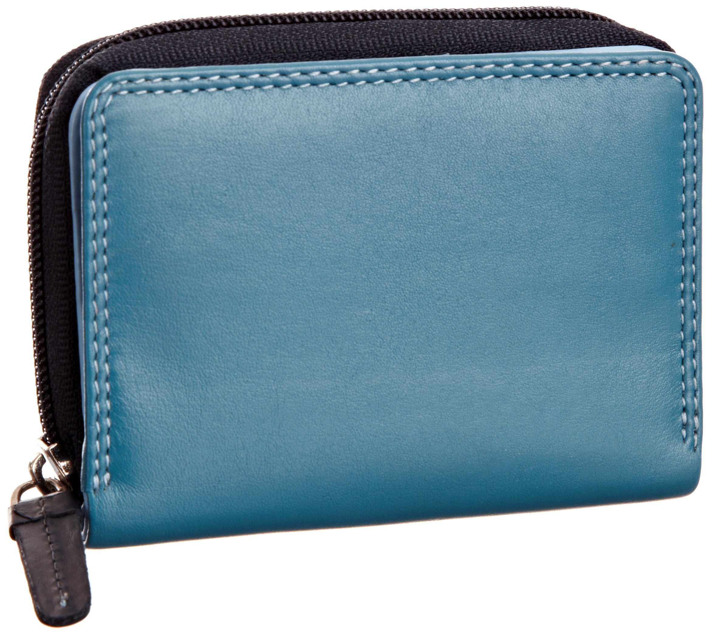 Continental wallet in rugiada leather navy blue – Serapian Boutique Online