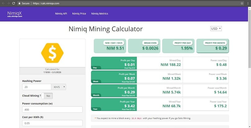 Nimiq (NIM) Argon2d | Mining Pools