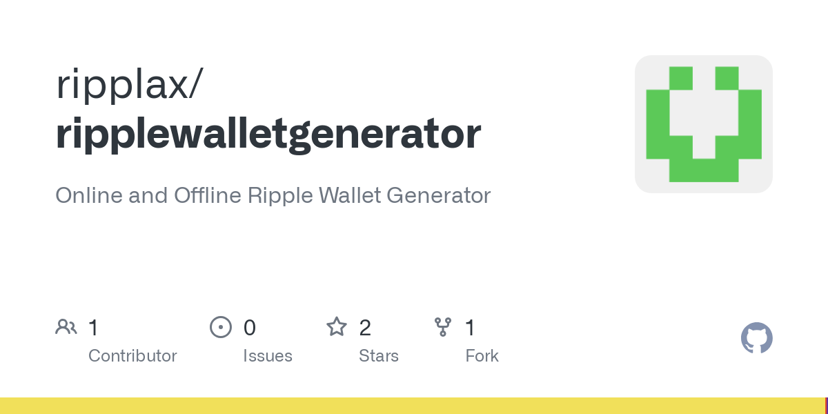 Generate and get RIPPLE XRP wallet address. Create paper private key.