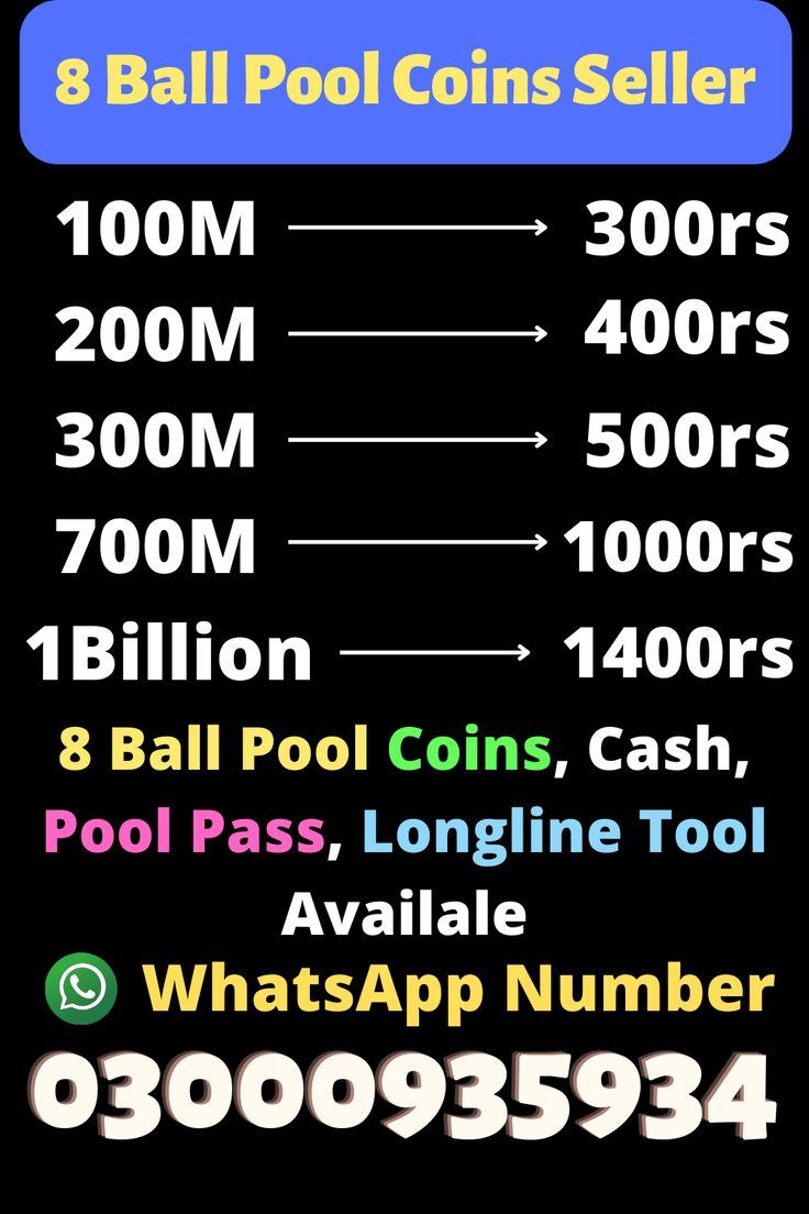 Top Up 8 Ball Pool Coins & Cash | Codashop Pakistan