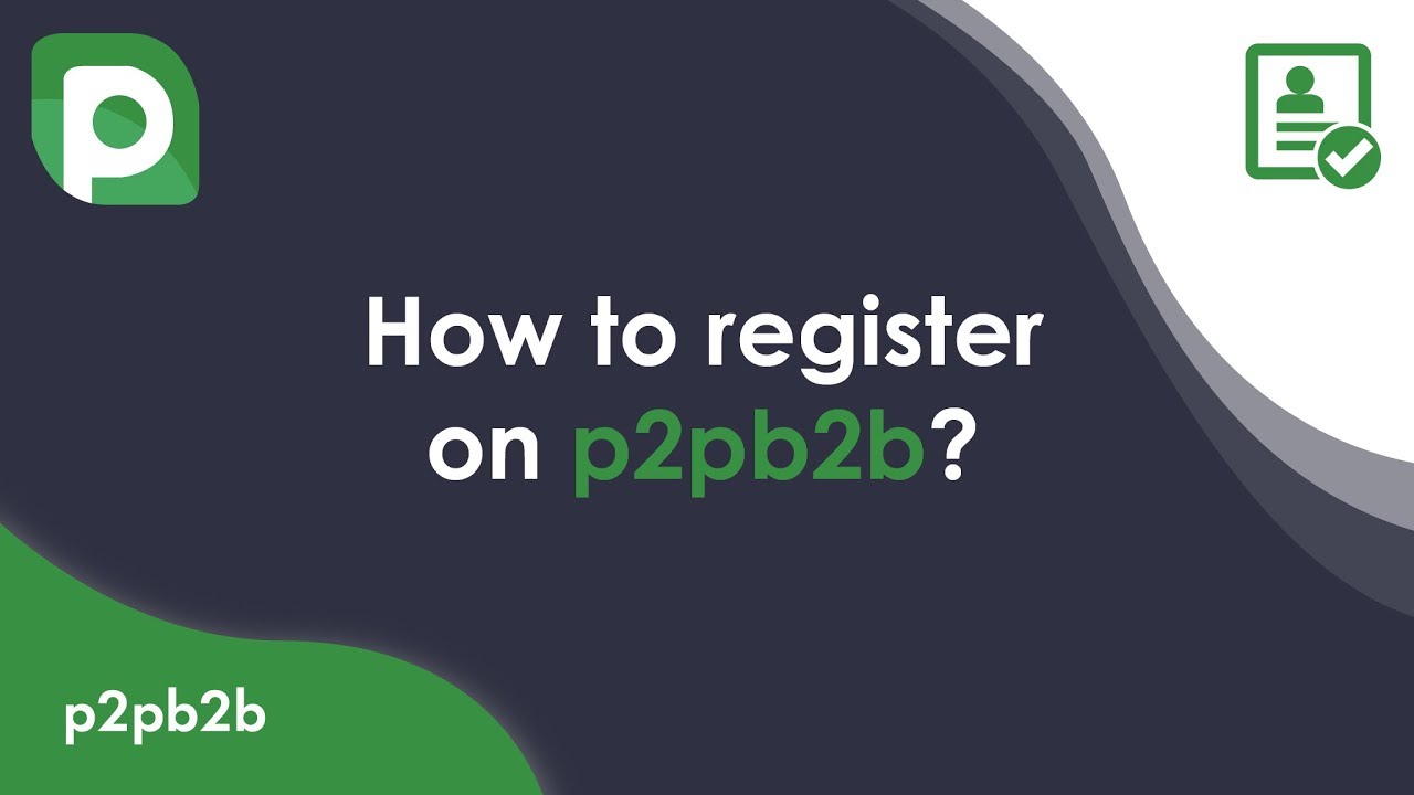 P2PB2B exchange - Set up an account and start trading! - AirdropAlert