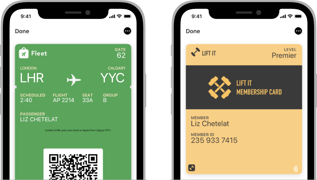 Can I save my boarding pass to Wallet (iPhone App)?