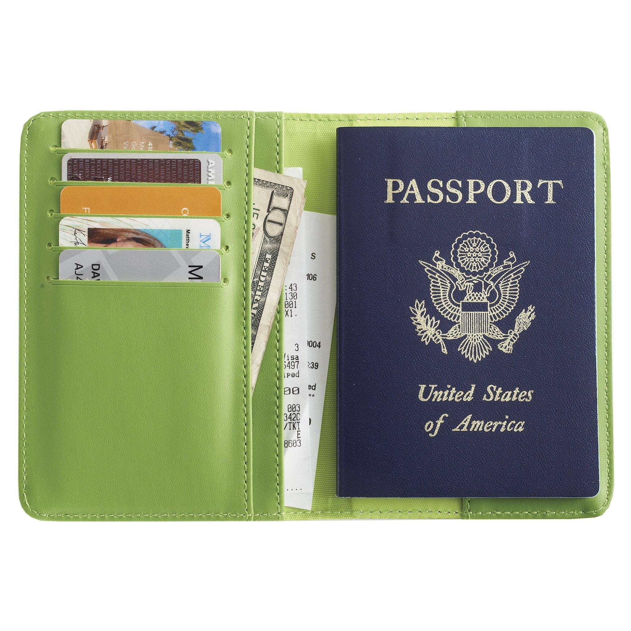 Gulliver Cash & Coin Travel Passport Wallet (RFID USA Nappa Leather)