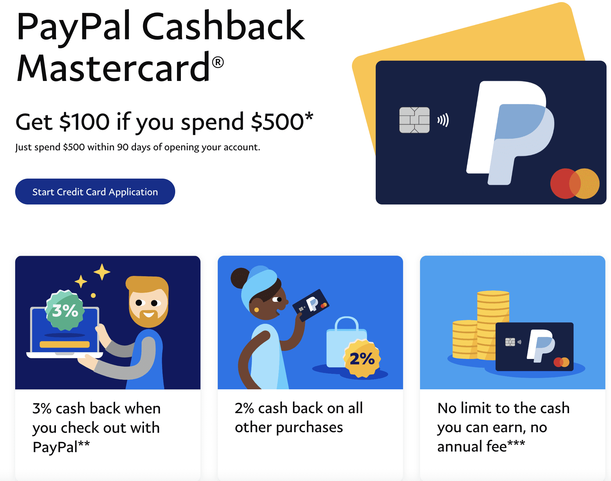 PayPal Cashback Mastercard®