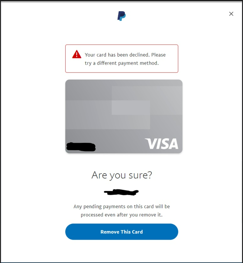 PayPal Business Debit Card is removing backup bank - Page 16 - PayPal Community