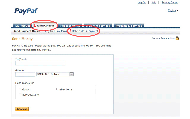 How to Send Money through Paypal Goods and Services