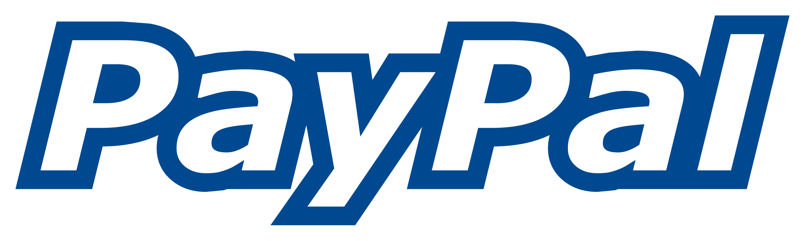 Free Paypal Logo Symbol Black Thick Outline SVG, PNG Icon. Download Image.