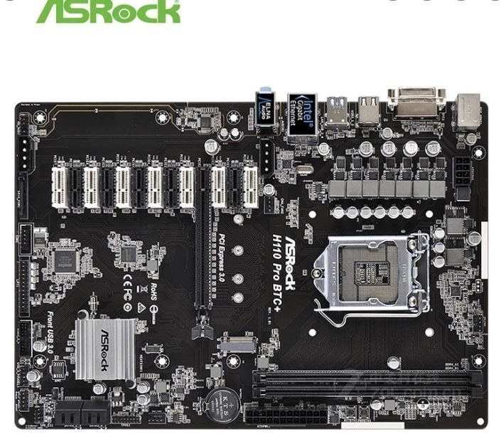 ASRockMine With ASRock H Pro BTC+ Supports up to 13 GPU Mining