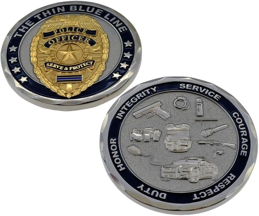 Custom Police Challenge Coins | Police Coins - Signature Coins