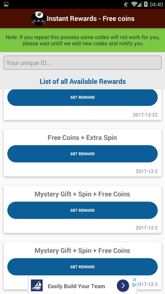 Free coins - Pool Instant Rewards APK + Mod (Unlimited money / Free purchase) for Android