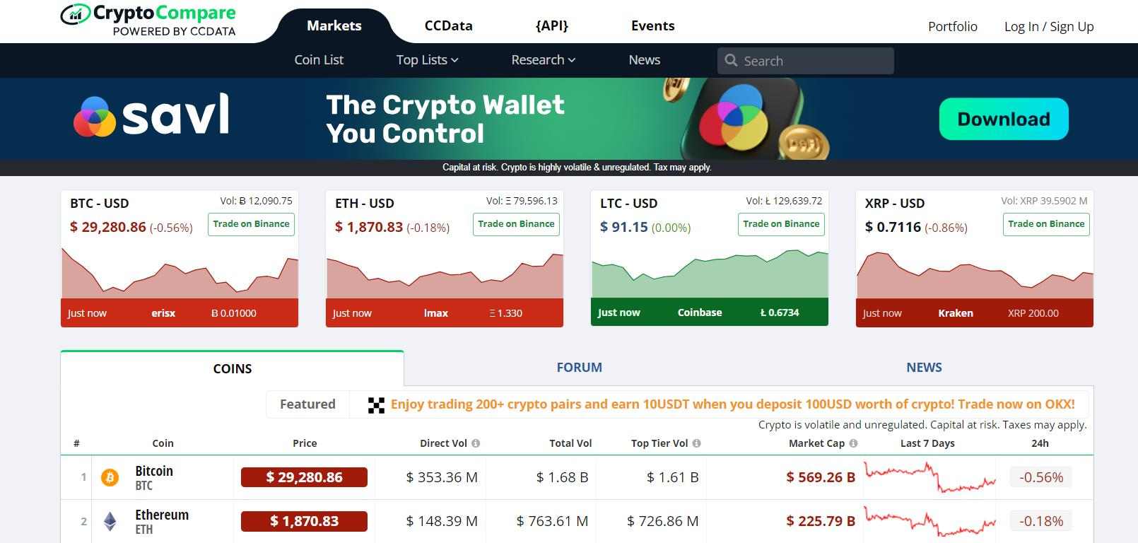 Top Cryptocurrencies (Real-Time Prices) Market Cap | CryptoRunner