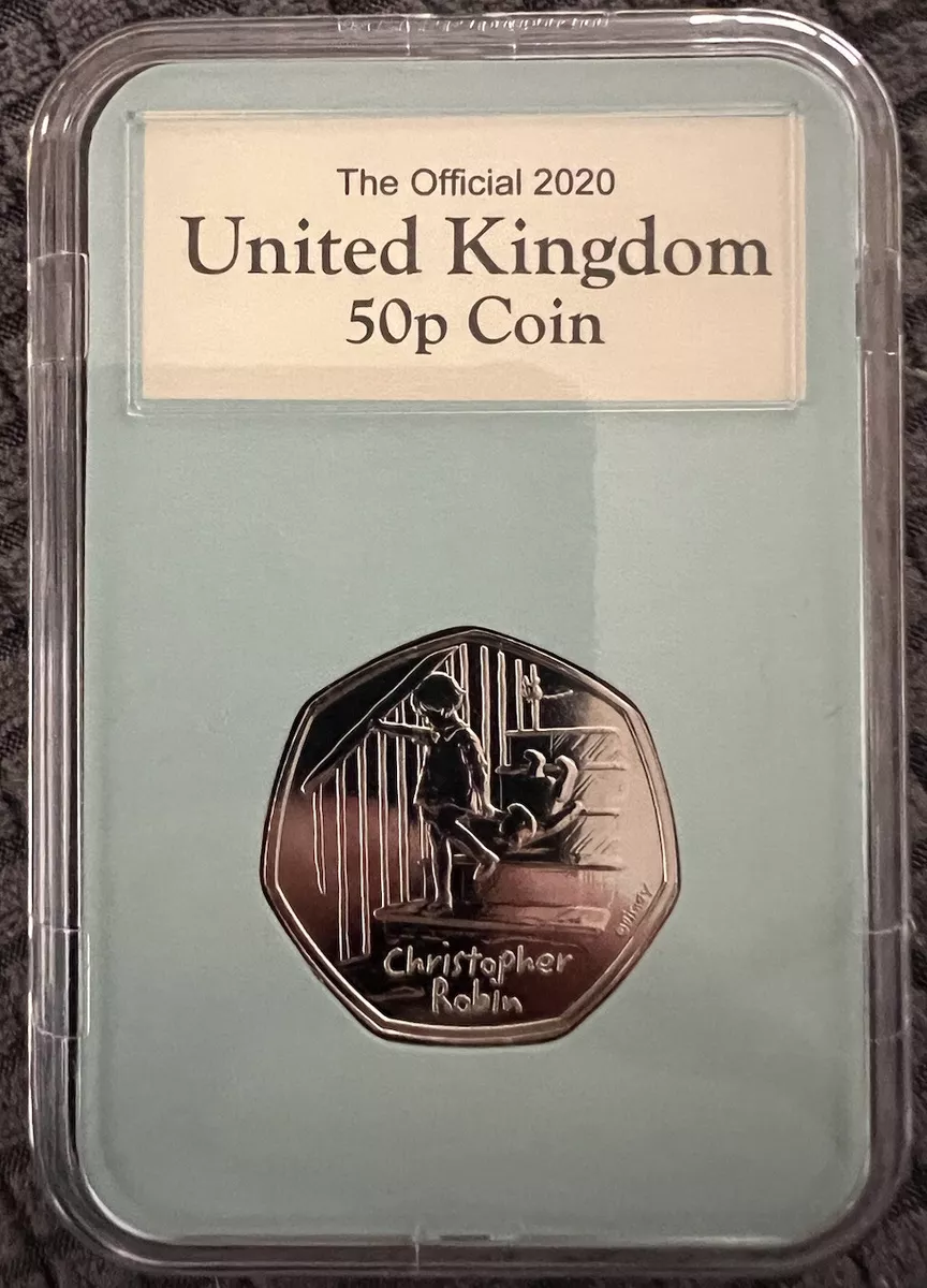 Christopher Robin Winnie the Pooh 50p : Silver Proof | The Britannia Coin Company