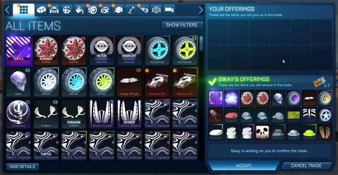 Trading | Rocket League Wiki | Fandom