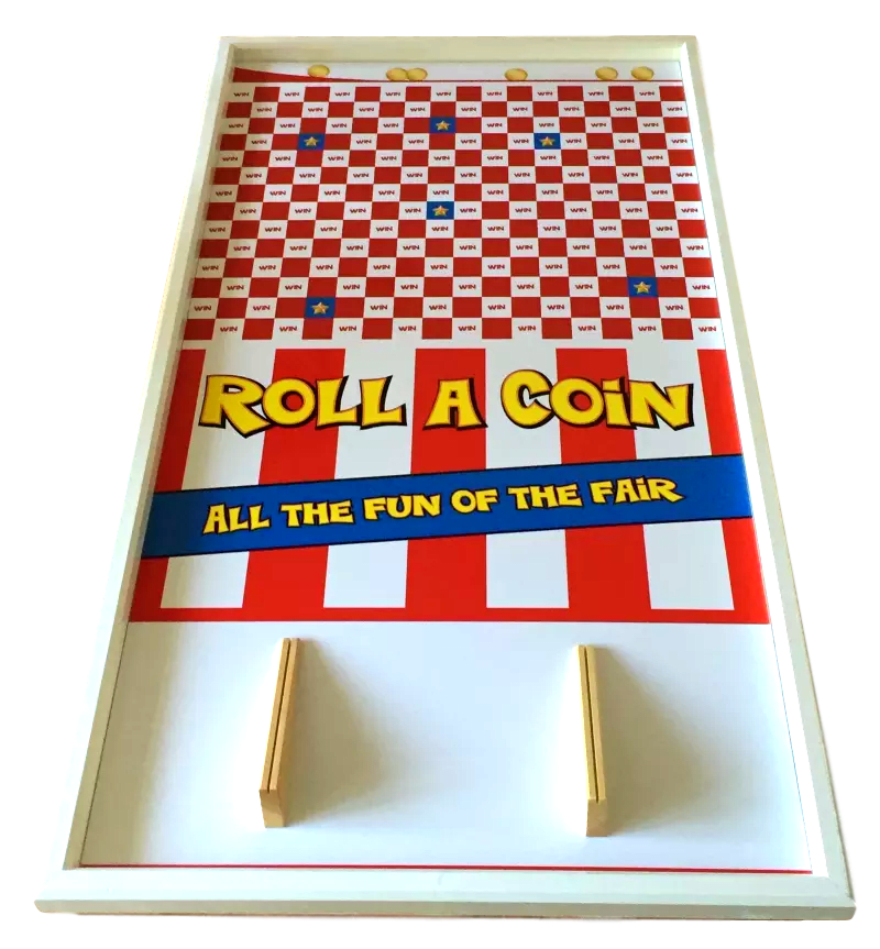 Roll a Coin (wooden) - Fete and Party Games Hire