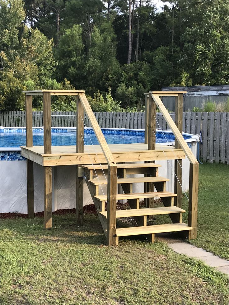 DIY Pool Deck | How To Build A Deck For Your Stock Tank Pool — MAKER GRAY