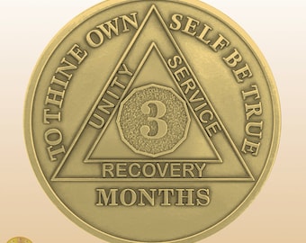 Red Sox AA Coin yrs Sobriety Chip — MY RECOVERY STORE