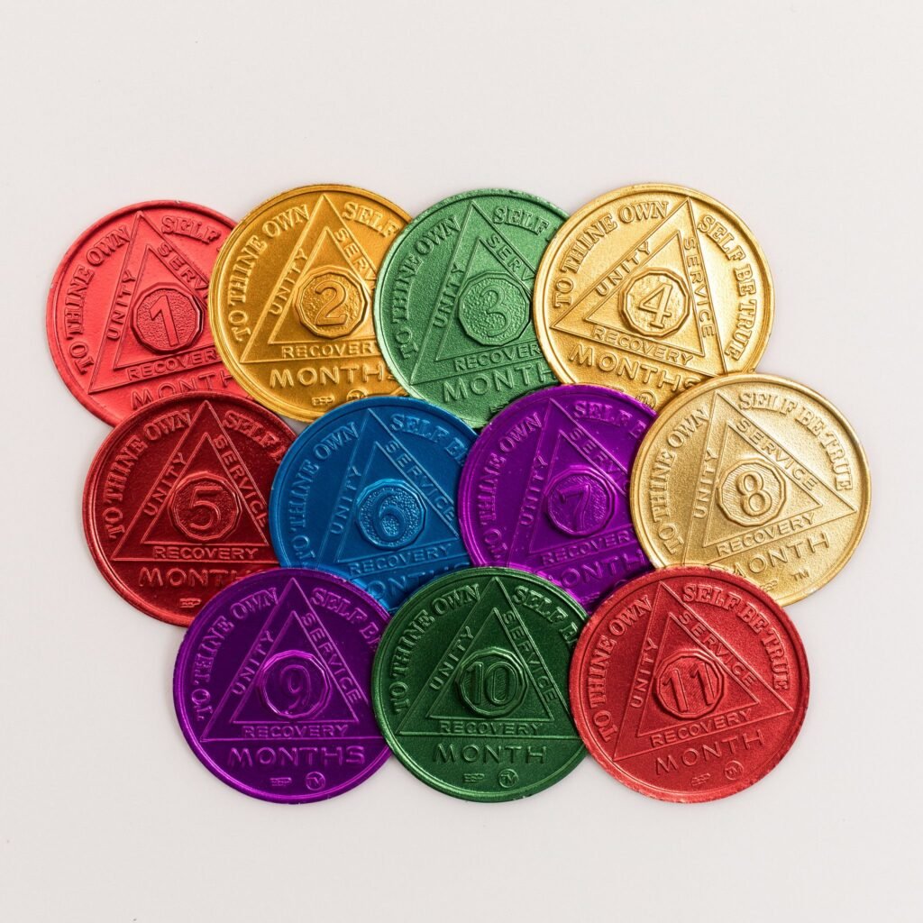 AA 12 Step Recovery Medallions | Sobriety Chips and Coins