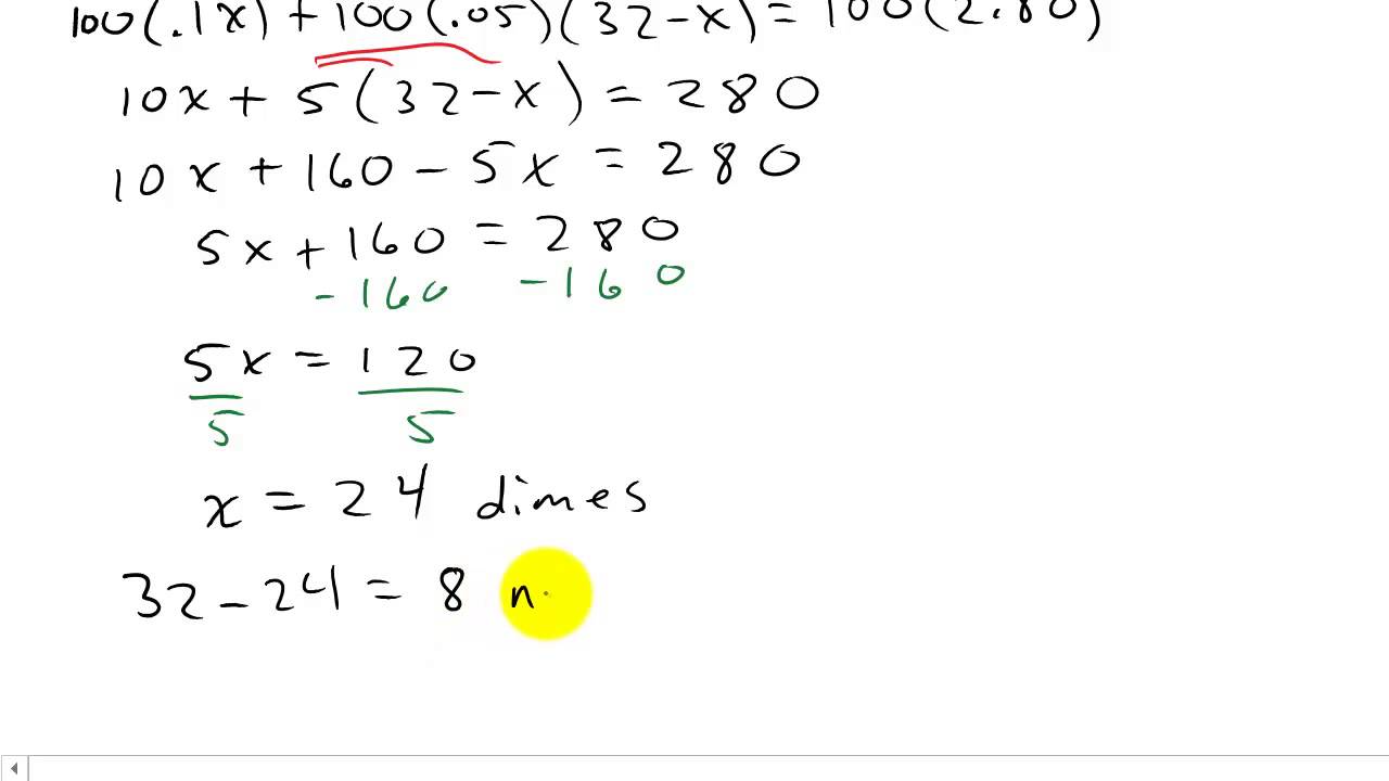 Coin Word Problems (examples, solutions, videos, worksheets, solutions, activities)