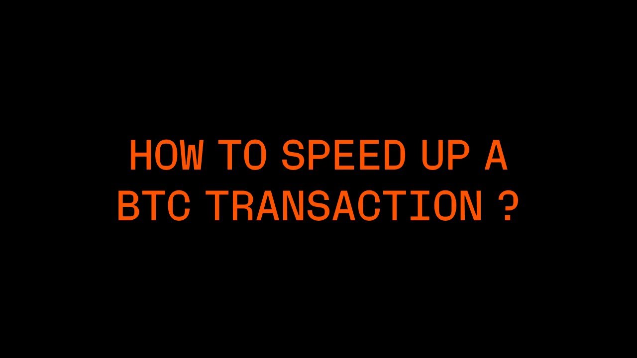 How to Speed Up Bitcoin Transfers Using Replace-By-Fee (RBF)