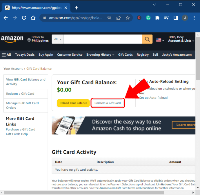 Amazon Gift Card USD | US Account digital - Bitcoin & Lightning accepted