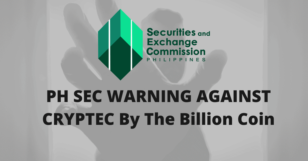 PH SEC Advisory on The Billion Coin (TBC) Scam | BitPinas