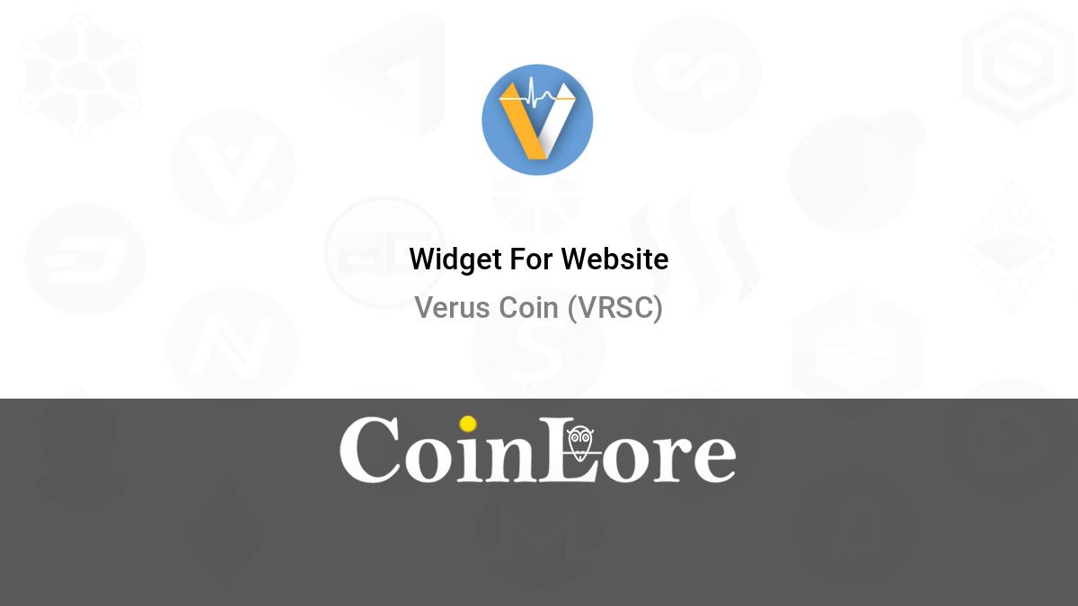 Verus Coin Price Today (USD) | VRSC Price, Charts & News | bitcoinlove.fun