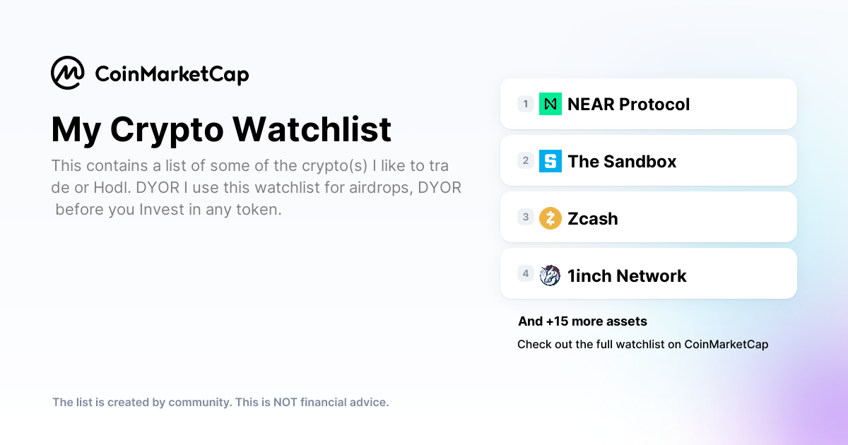 Adding Items From CoinMarketCap API to Watchlist - APIs - Bubble Forum