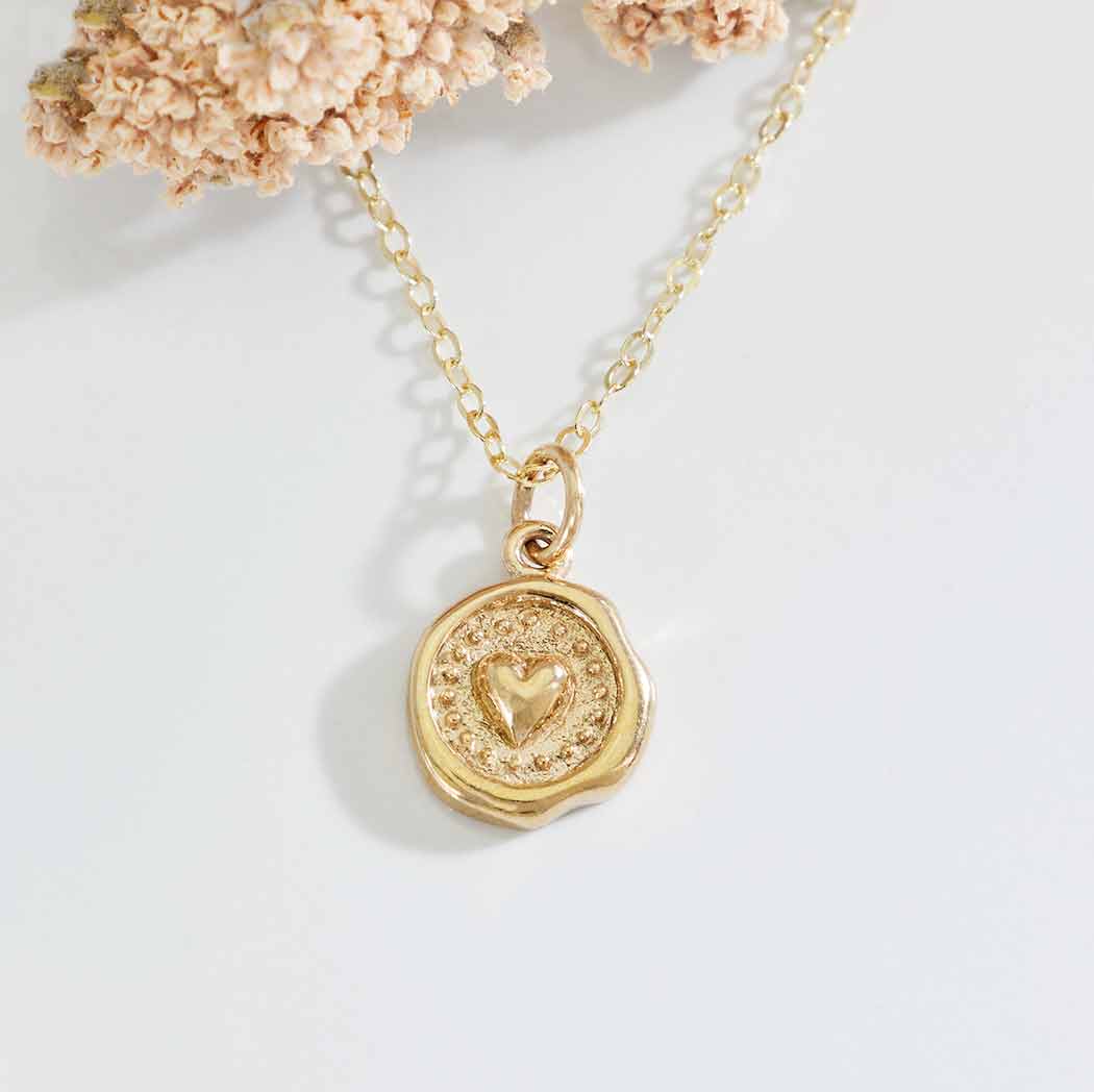 GOLD GUNA WAX SEAL NECKLACE - Tat2 Designs