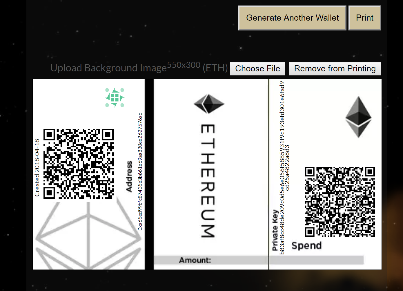 ETC wallet: creation and use of paper crypto-wallet - Ethereum Classic (ETC) Wallet