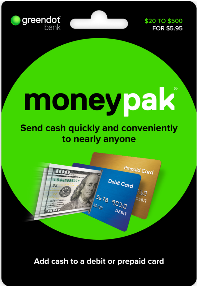 Purchase MoneyPak Cards - Resources at Money on Books