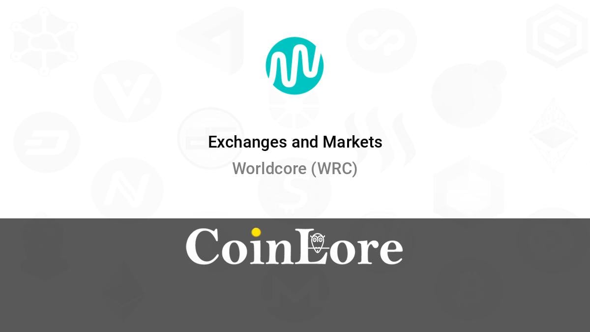 Worldcore price today, WRC to USD live price, marketcap and chart | CoinMarketCap