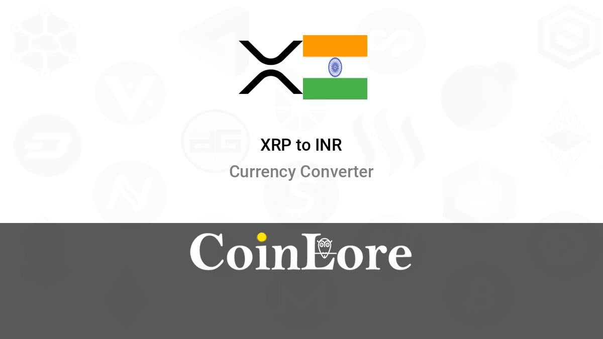 Convert XRP to INR - XRP to Indian Rupee Converter | CoinCodex